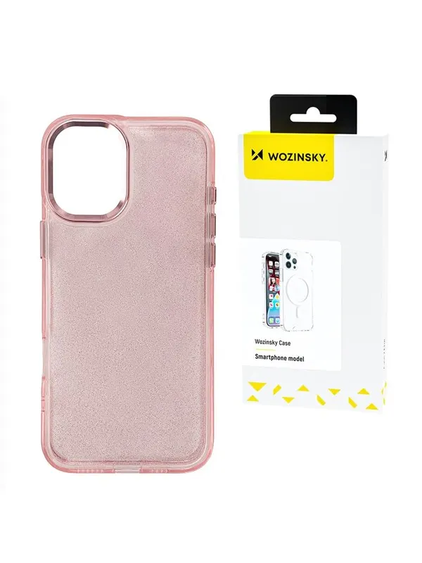Wozinsky  Glitter Case for Samsung Galaxy S25+ - Pink with Glitter