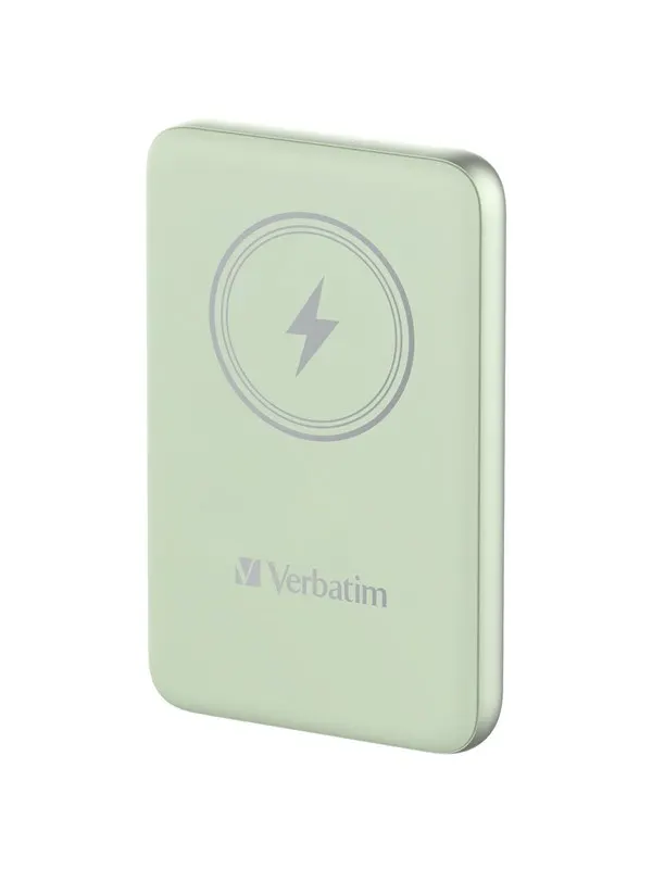 Verbatim Charge 'n' Go wireless power bank - magnetic mount - Li-pol - 24 pin USB-C - 20 Watt - 10000 mAh