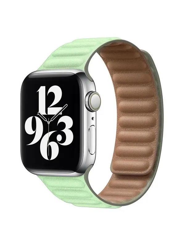 Lippa Apple Watch magnetisk læderrem 42/44/45/49 - Turqoise
