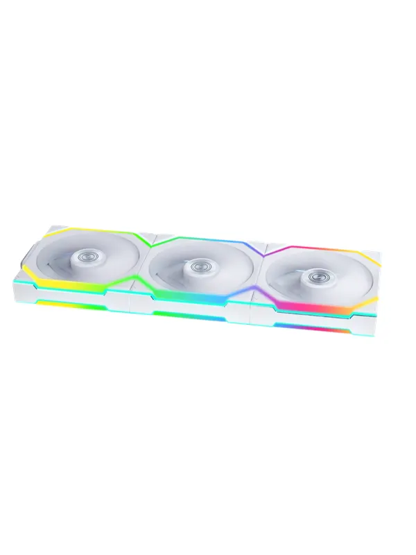 Lian Li UNI FAN SL Wireless 3-pack White - Chassi fläkt - 120mm - Vit - 29 dBA