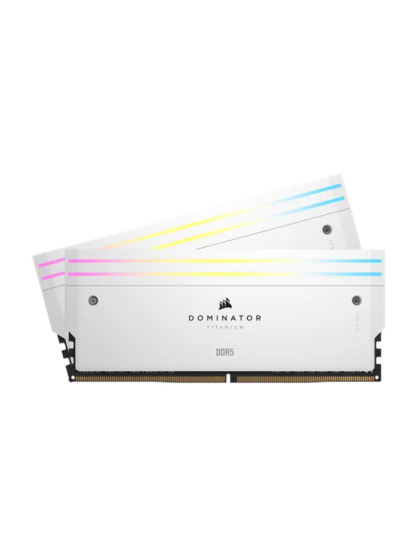 Corsair Dominator Titanium DDR5-6000 - 32GB - CL30 - Dual Channel (2 pcs) - Intel XMP - Vit med RGB