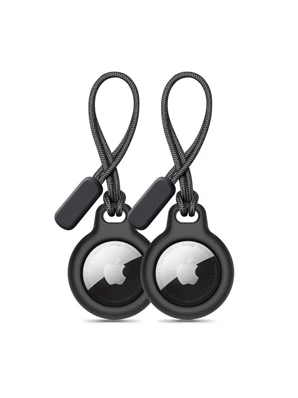 Tech-Protect Rough 2-pack Case for Apple AirTag - Black