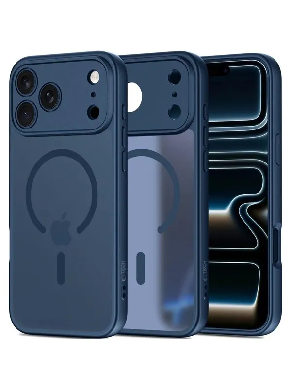 Tech-Protect BasicMag MagSafe Case for iPhone 17 Pro Max - Navy Blue