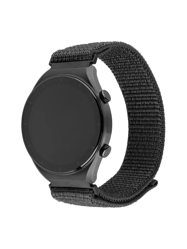 FIXED Nylonrem för Smartwatch Universal 20 mm Mörkgrå