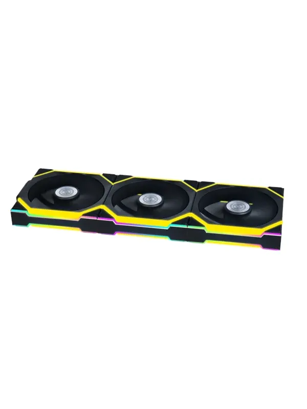 Lian Li UNI FAN SL Wireless 3-pack Black - Chassi fläkt - 120mm - Svart med RGB LED - 29 dBA
