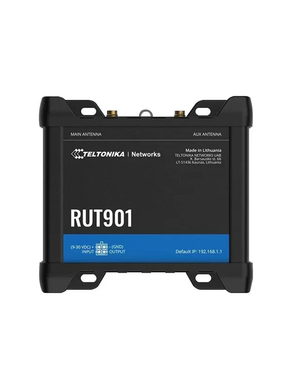 Teltonika RUT901 Industrial Cellular Router (RUT901000000 / Standard package with EU PSU) - Wireless router LTE
