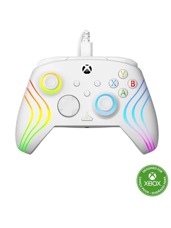Turtle Beach Afterglow Wave - White - Wired Controller - Microsoft Xbox Series S