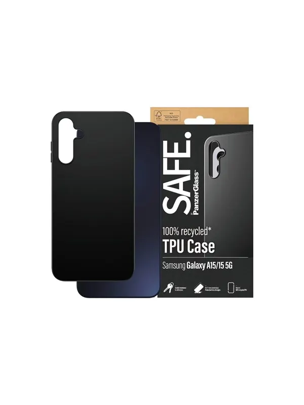 SAFE by PanzerGlass TPU Case Samsung Galaxy A15 | A15 5G | Black