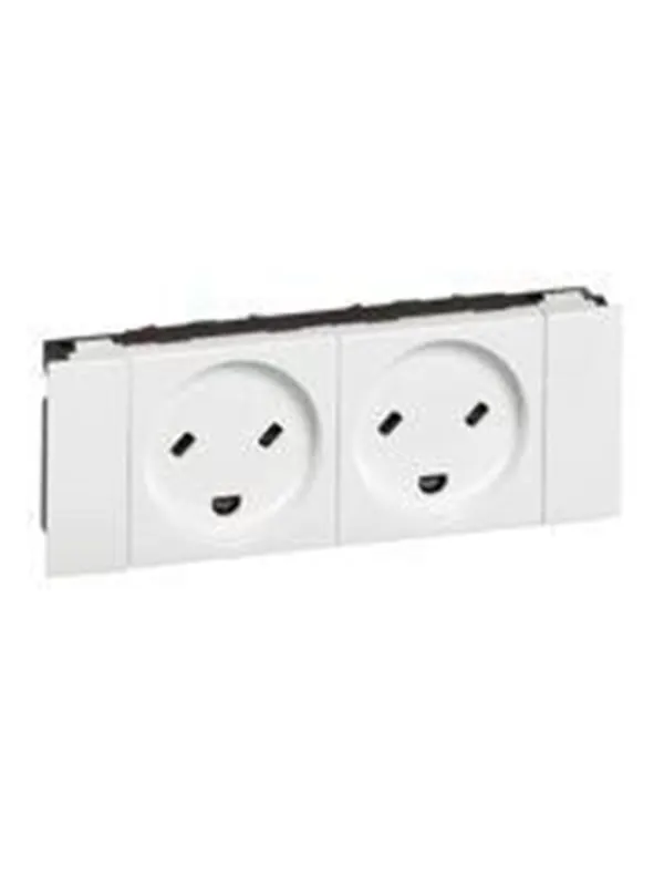 Legrand Socket edb danish standard 2p+e double