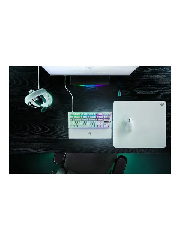 Razer Huntsman V3 Pro TKL - Analog Optical Gen-2 - Gaming Keyboard - Utan numpad - Engelska (US) - Vit