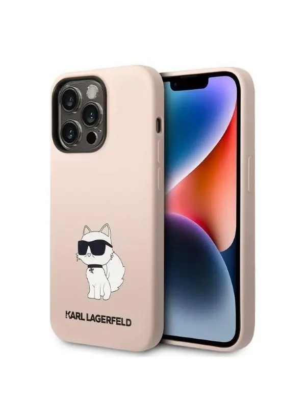 Karl Lagerfeld KLHCP14LSNCHBCP iPhone 14 Pro 6.1" hardcase pink/pink Silicone Choupette