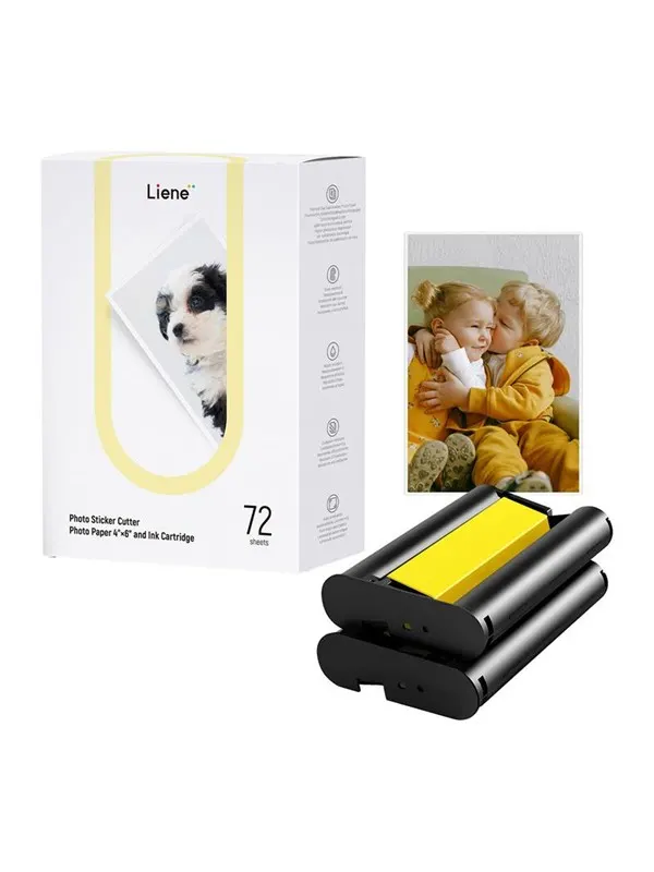 Liene PixCut 4x6" skrivarpapper, 72 ark
