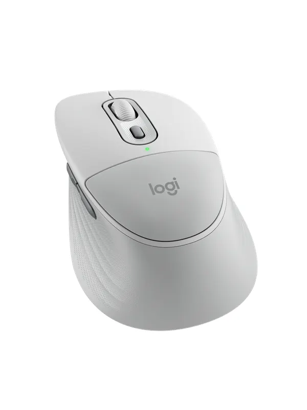 Logitech Signature Comfort Plus M850 L - Mouse - Optic - 6 knappar - Vit