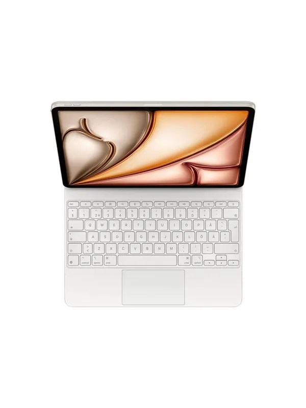 Apple Magic Keyboard for iPad Air 13" M4 | M3 | M2 - Swedish - White - Tastatur & Folio set - Svenska - Vit