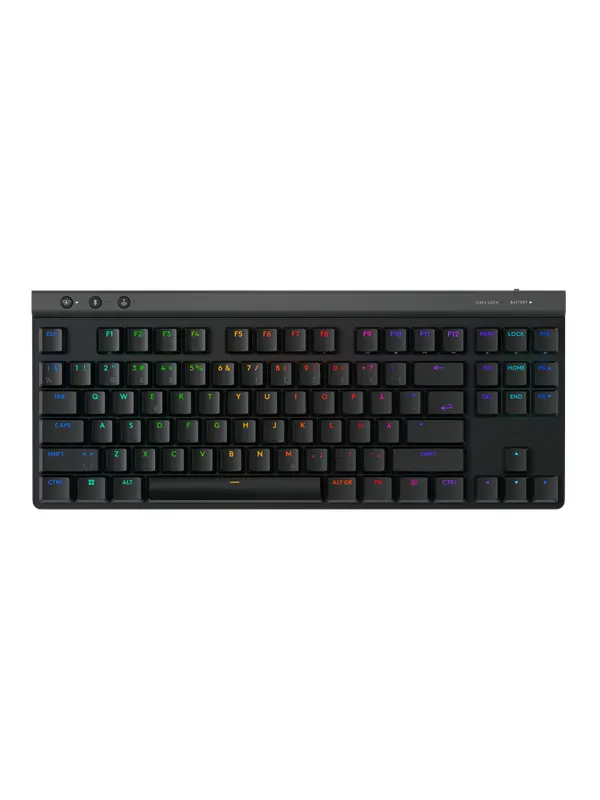 Logitech G515 LIGHTSPEED TKL - Tactile - Gaming Keyboard - Utan numpad - Nordisk - Svart