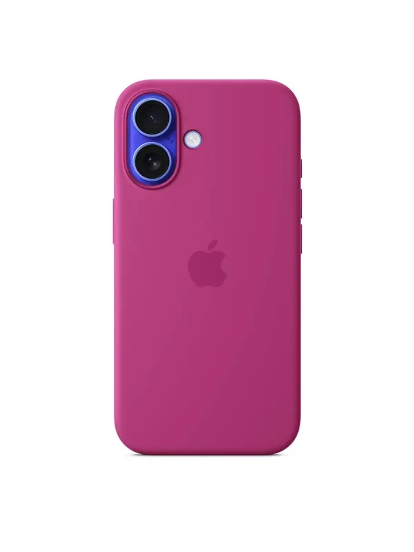 Apple iPhone 16 Silicone Case with MagSafe - Fuchsia