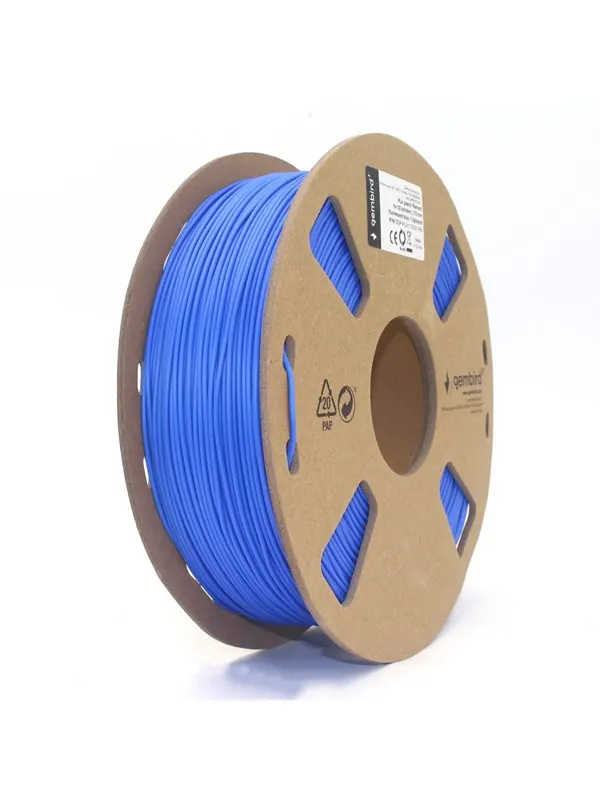 Gembird PLA filament - Fluorescerande blå - 1.75mm ø - 1 kg