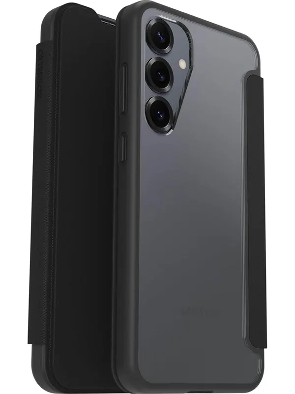 OtterBox React Folio Samsung Galaxy S25+ Black Crystal - clear/black - ProPack