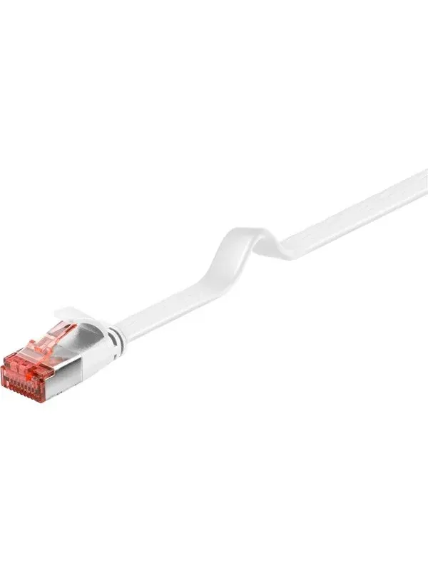 Pro LAN CAT 6 U/FTP flat - Vit - 15m