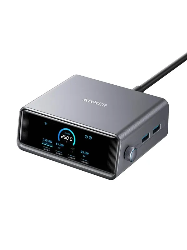 Anker Prime-laddare (250W 6 portar GaNPrime) - Silver