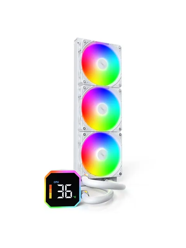 Montech Hyper Flow Digital 360 White - CPU Vattenkylare