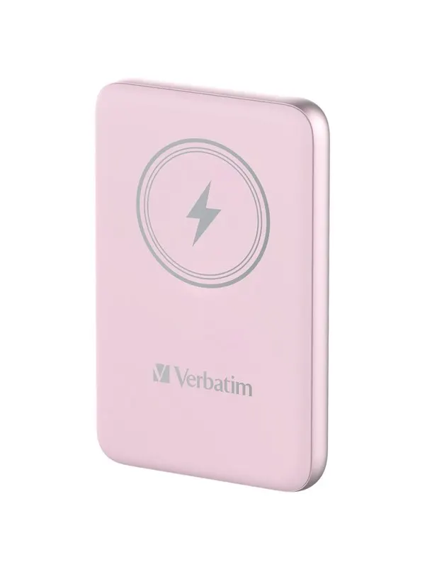 Verbatim Charge 'n' Go wireless power bank - magnetic mount - Li-pol - 24 pin USB-C - 20 Watt - 10000 mAh
