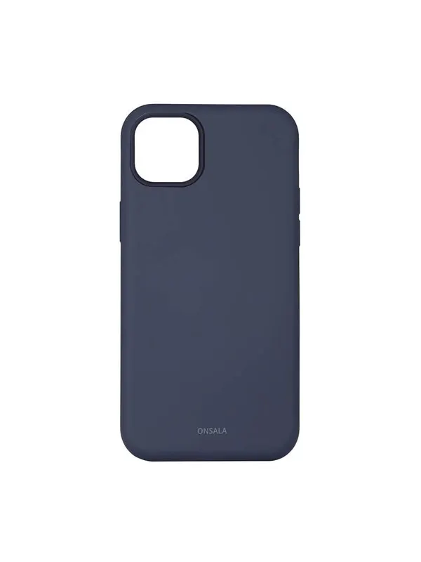 ONSALA Phone Case Silicone Dark Blue - iPhone 14 Plus