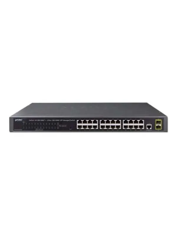 PLANET GS-4210-24T2S - switch - 24 portar - Adm