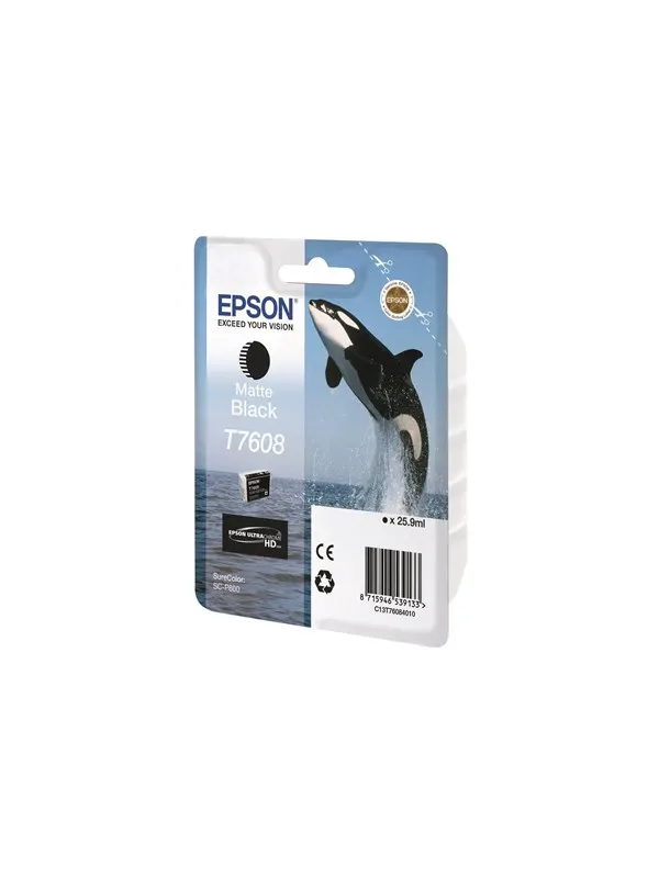 Epson T7608 - matte black - original - ink cartridge