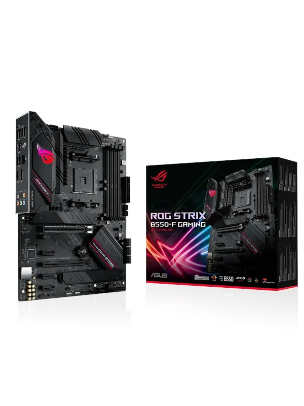 ASUS ROG STRIX B550-F GAMING Moderkort - AMD B550 - AMD AM4 - DDR4 RAM - ATX