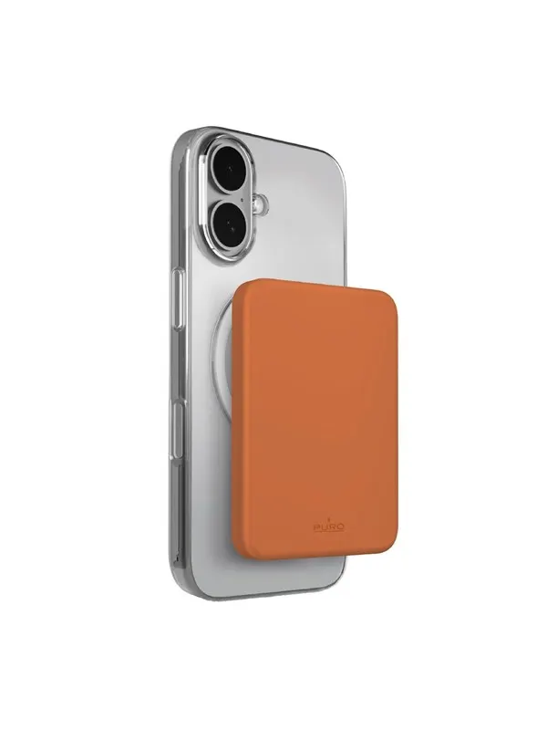 Puro 4200mAh ultra-thin compatible with MagSafe USB-C - orange - 4200 mAh