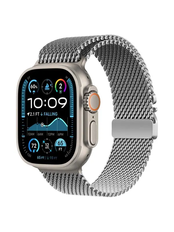 Lippa Apple Watch Stainless Steel incl. Lock 42/44/45/46/49 mm - Silver