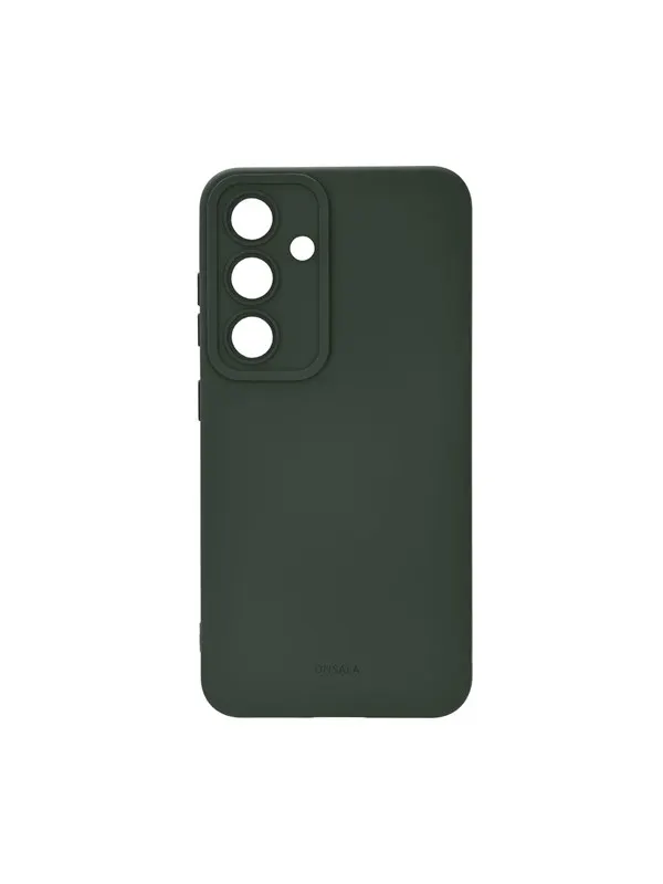 ONSALA Phone Case Samsung S25 5G Back Silicone Touch Olive Green