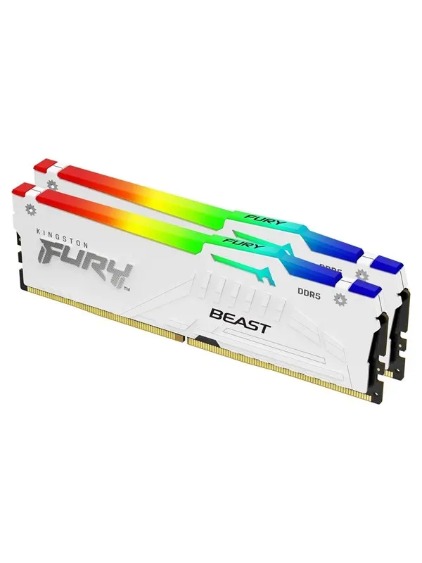Kingston FURY Beast RGB DDR5-5600 - 32GB - CL40 - Dual Channel (2 pcs) - Intel XMP - Vit med RGB