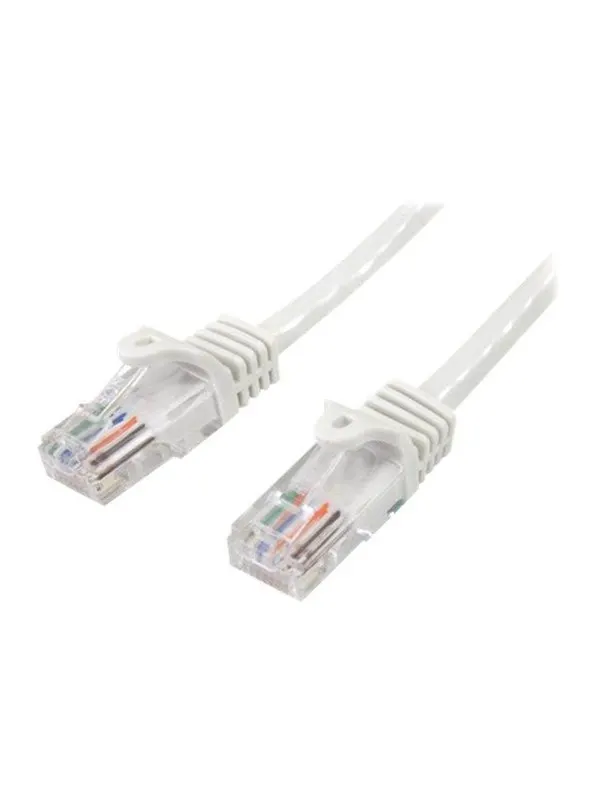 StarTech.com 7m White Cat5e / Cat 5 Snagless Ethernet Patch Cable 7 m - patch cable - 7 m - white - Vit - 7m