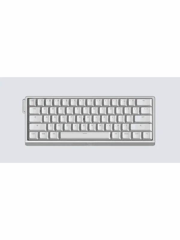 Wooting 60HE v2 - US-ANSI - Non-Split - Aluminum - Gaming Keyboard - Utan numpad - Engelska (US) - Silver