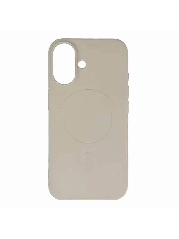 Hurtel Liquid Silicone Case MagSafe for iPhone 16 - Beige