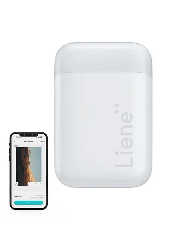 Liene Pearl 2x3" bärbar fotoskrivare (White)