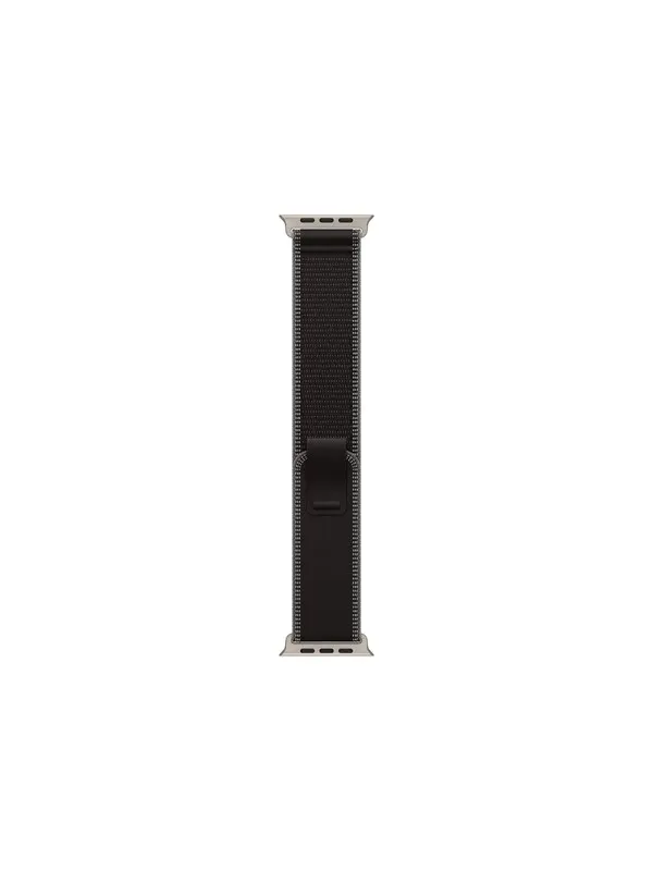 Apple 49mm Black/Charcoal Trail Loop - S/M - Natural Titanium Finish