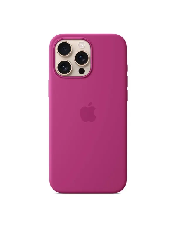 Apple iPhone 16 Pro Max Silicone Case with MagSafe - Fuchsia