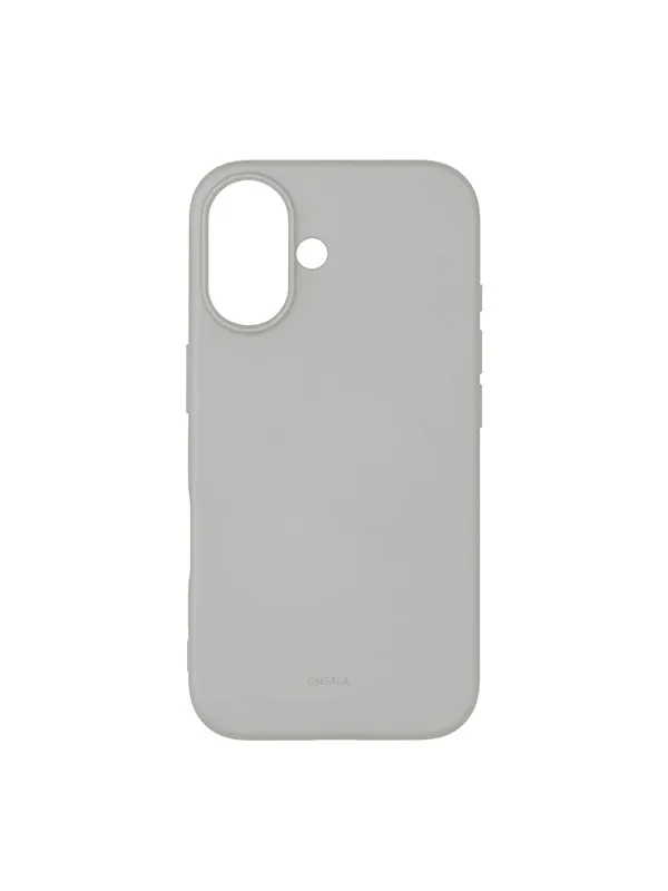ONSALA Phone Case with Silicone Feel Concrete - iPhone 16