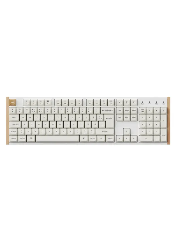 Keychron K10 HE SE Wireless Tri-Mode - Gaming Tangentbord - Nordisk - Vit