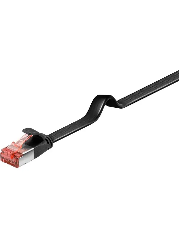 Pro LAN CAT 6 flat - Svart - 7.5m