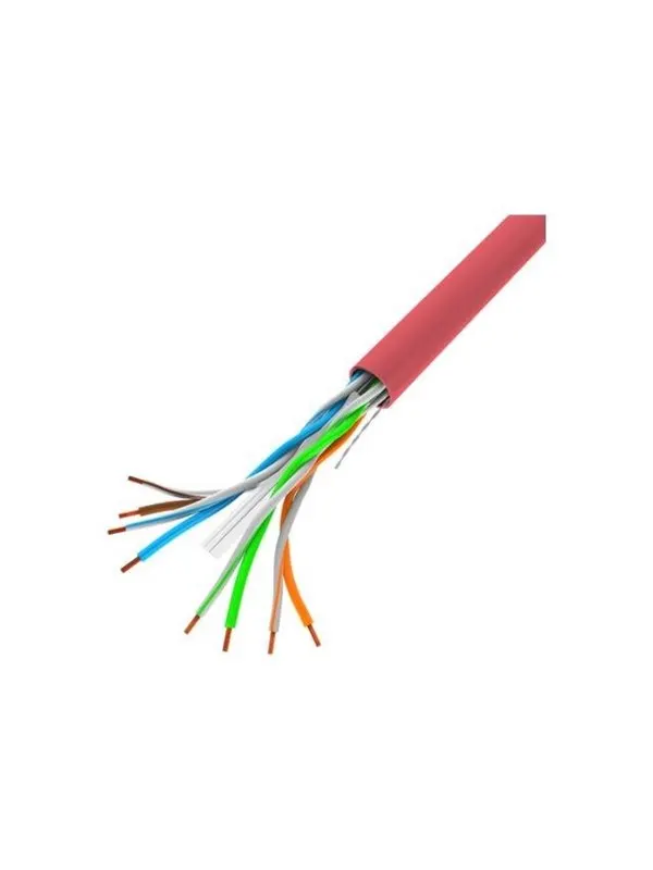 Lanberg bulk cable - 305 m - red - Röd - 305m