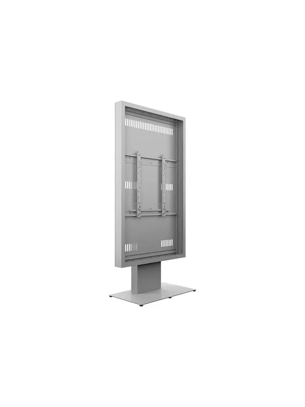 Multibrackets M Pro Series stand - kiosk style - for LCD display / touchscreen - enclosure - white - Max 100 kg - recommended for 86"