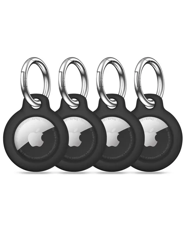 Tech-Protect Rough 4-pack Case for Apple AirTag 1/2 - Black