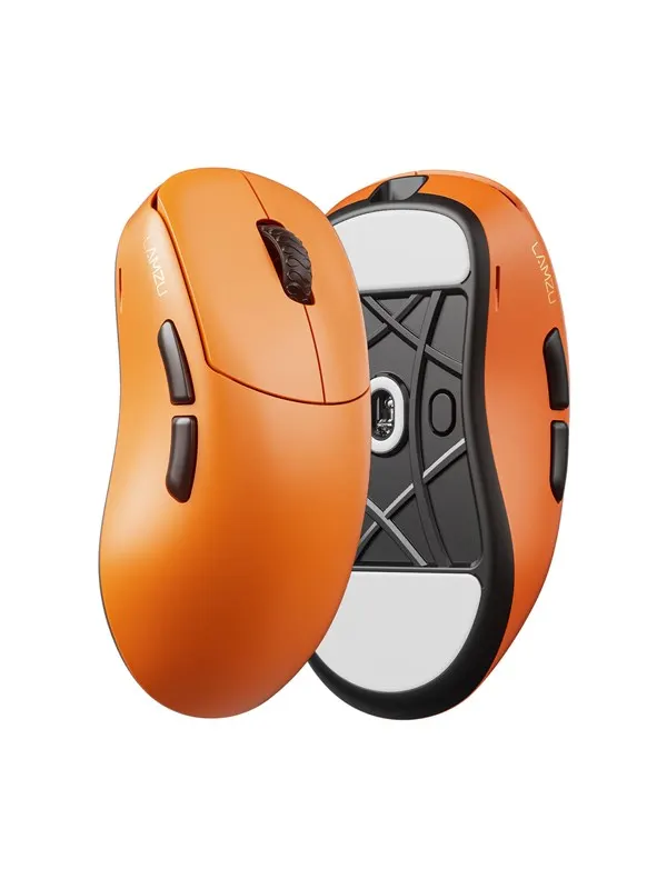 Lamzu Thorn V2 (Orange/Black) - Gamingmus - Optic - 5 knappar - Orange