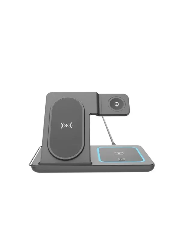 Gembird 3-in-1 foldable wireless charger stand 15 W - Apple watch
