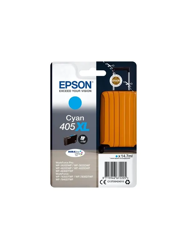 Epson 405XL - cyan - original - ink cartridge