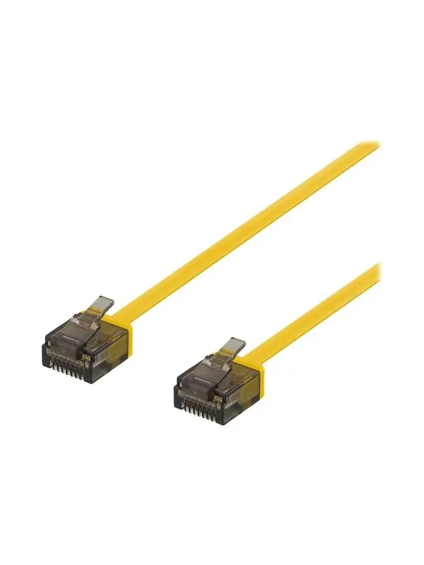 Deltaco patch cable - 2 m - yellow - Gul - 2m